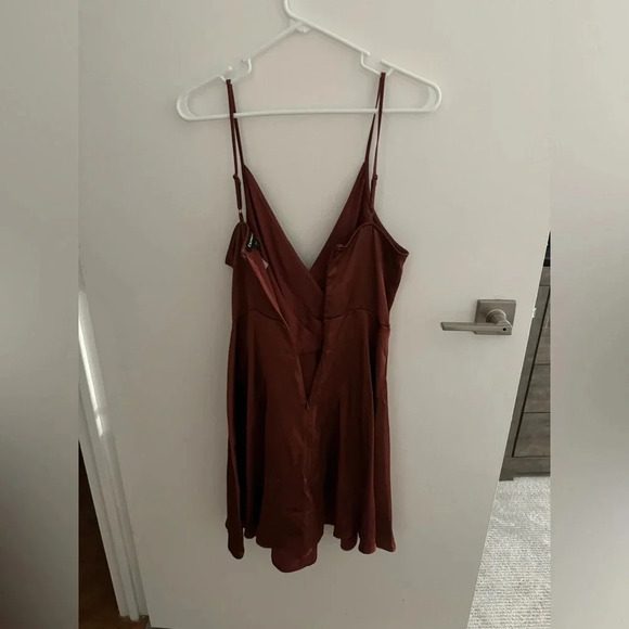 Express rust colored mini dress - Picture 2 of 4